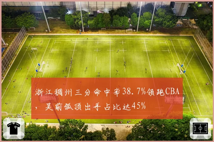浙江稠州三分命中率38.7%领跑CBA，吴前弧顶出手占比达45%